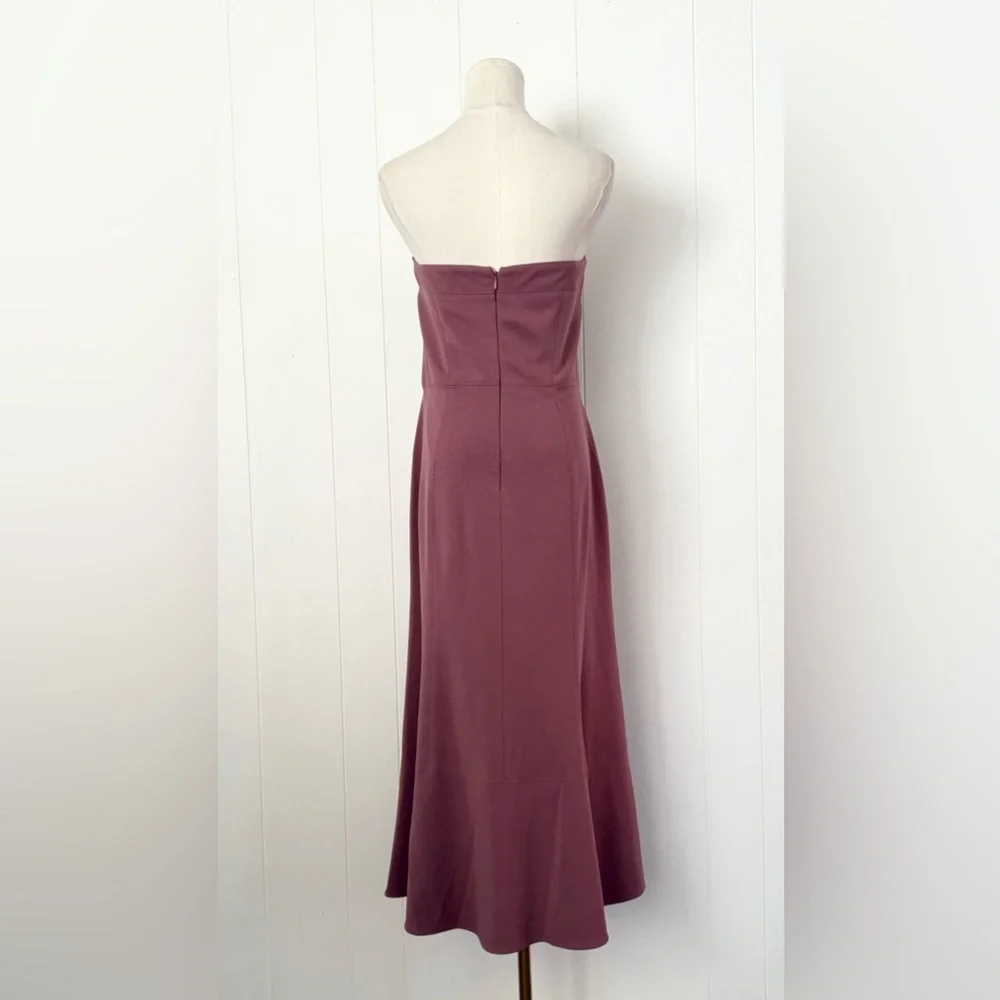 Anthro BHLDN x Vera Wang Elaine Strapless Sweetheart Neckline Dress Size 16 Rose